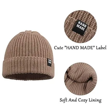 Simple Knitted Baby Beanie for Toddlers 0-5 Years