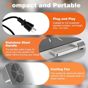 Cooksir 2 Burner Electric Cooktop - 24 Inch