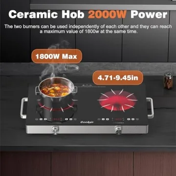 Cooksir 2 Burner Electric Cooktop - 24 Inch