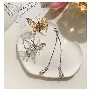 Whimsical Flymind Butterfly Hair Clips for Stylish Elegance