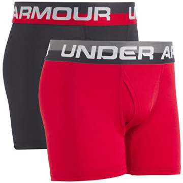 Under Armour Boys Performance Boxer Briefs, Lightweight & Smooth Stretch Fit