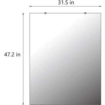 CrossROBBIN Wall Mounted Activity Mirrors for Home Gym and Commercial Use (2, 48"x32")