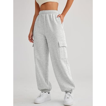 AUTOMET Women's Comfortable Cargo Sweatpants with Pockets