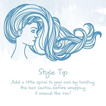 Gentle Curling Iron For Fine Hair with Silicone Clip