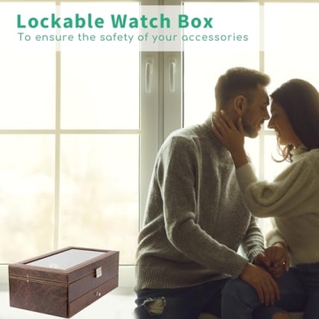 TomCare Watch Box & Jewelry Organizer - Brown