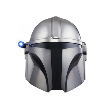 STAR WARS The Black Series The Mandalorian Premium Electronic Helmet Roleplay Collectible, Toys for ...
