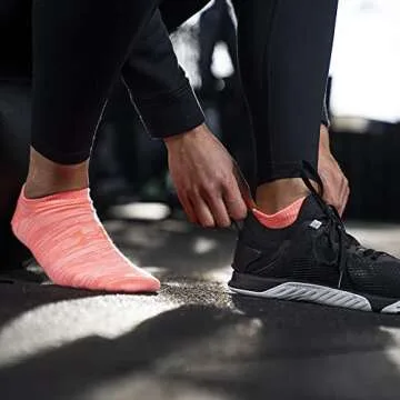 Under Armour Women's Essential 2.0 Lightweight No Show Socks, 6-Pairs , Black Assorted , Medium