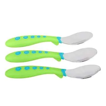 NUK Kiddy Cutlery Spoons - Durable & Colorful, 3-Count