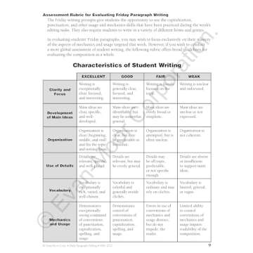 Daily Paragraph Editing Workbook for 4th Graders