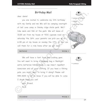 Daily Paragraph Editing Workbook for 4th Graders