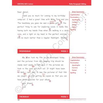 Daily Paragraph Editing Workbook for 4th Graders