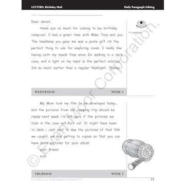 Daily Paragraph Editing Workbook for 4th Graders