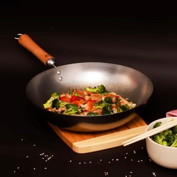 Joyce Chen 12-Inch Carbon Steel Wok for Perfect Stir Fry