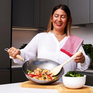 Joyce Chen 12-Inch Carbon Steel Wok for Perfect Stir Fry