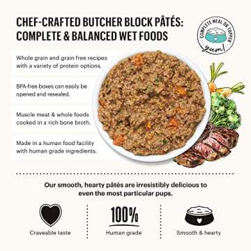 Honest Kitchen Butcher Block Pâté Beef Cheddar Wet Dog Food