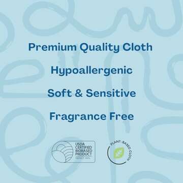 Hello Bello Extra Gentle Unscented Baby Wipes - Plant Based - Made with 99% Water and Aloe for Babies and Kids - 720 Count