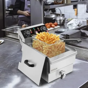 ROVSUN 12.5QT Electric Deep Fryer with Timer