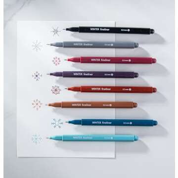 DIVERSEBEE Fine Tip Pens, 8 Bible Pens No Bleed Through, Assorted Fine Point Pens for Journaling, 0....