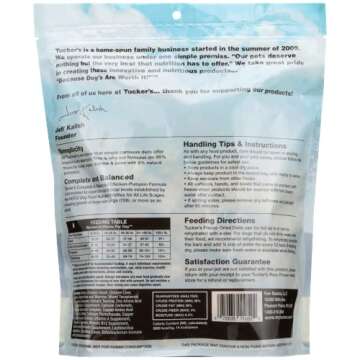 Tucker's Raw Frozen Freeze Dried Raw Dog Food, Chicken & Pumpkin Formula 14oz