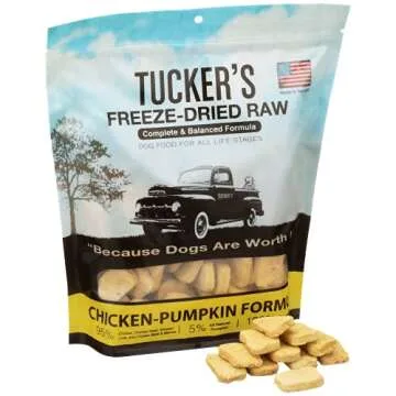 Tucker's Raw Frozen Freeze Dried Raw Dog Food, Chicken & Pumpkin Formula 14oz
