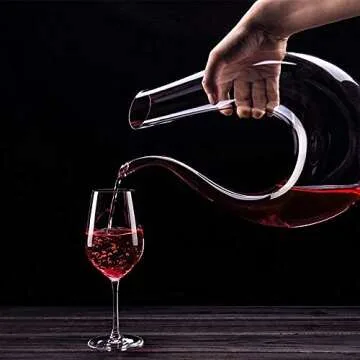 Elegant Hand Blown Wine Decanter 1500ml Lead-free Crystal