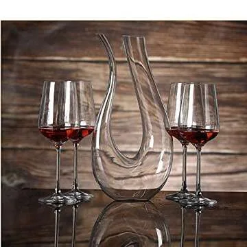 Elegant Hand Blown Wine Decanter 1500ml Lead-free Crystal