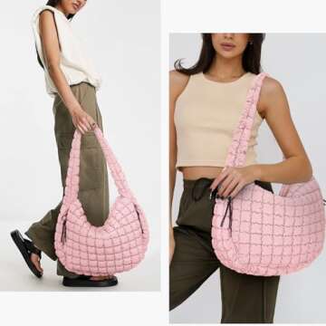 Juoxeepy Quilted Tote Bag: Stylish, Spacious, and Comfortable Shoulder Carryall