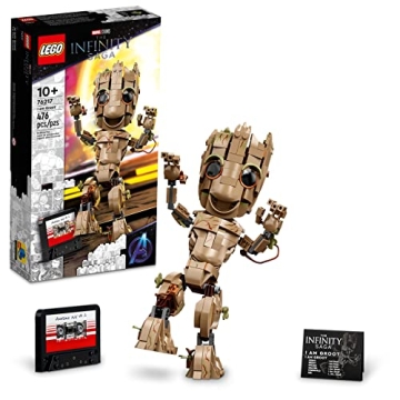 Lego Marvel I Am Groot 76217 Building Toy Set - Adorable Baby Groot Model for Kids Ages 10+