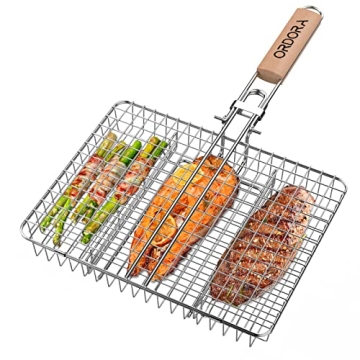 ORDORA Grill Basket - Rustproof BBQ Accessory for Meat
