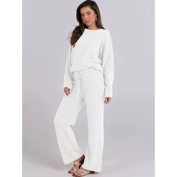 Cozy ANRABESS Women's Fuzzy Pajama Sets for Fall Winter