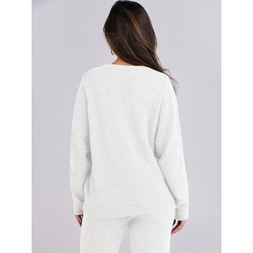 Cozy ANRABESS Women's Fuzzy Pajama Sets for Fall Winter