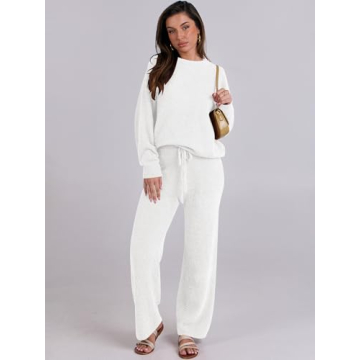 Cozy ANRABESS Women's Fuzzy Pajama Sets for Fall Winter
