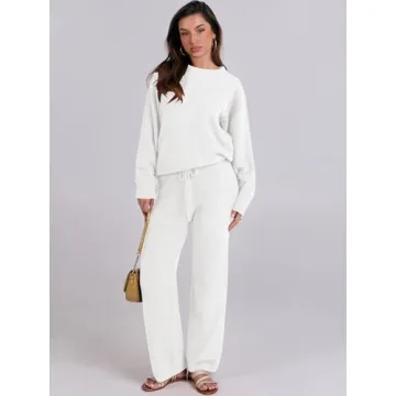 Cozy ANRABESS Women's Fuzzy Pajama Sets for Fall Winter