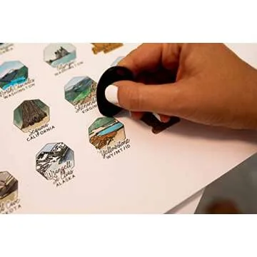 Scratch Your Travels US National Parks Bucket List Poster