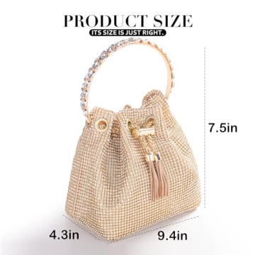 Luxury Glitter Evening Purse Elegant Crystal Clutch Women