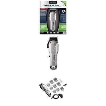Andis 73000 Envy Li Cordless Clipper - Rechargeable Hair Trimmer - Adjustable Blade Clipper, Close Cutting Zero Gapped - Pack of 1, female