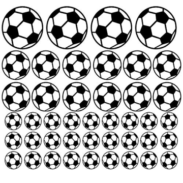 SITAKE 43 Pcs Soccer Stickers for Kids Room Decor