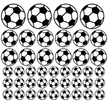 SITAKE 43 Pcs Soccer Stickers for Kids Room Decor