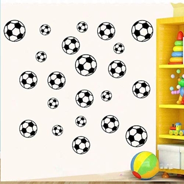 SITAKE 43 Pcs Soccer Stickers for Kids Room Decor
