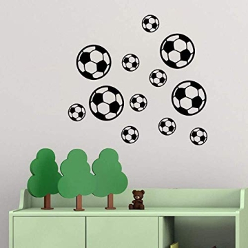 SITAKE 43 Pcs Soccer Stickers for Kids Room Decor