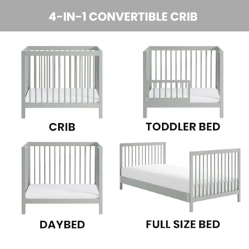 Buy Oxford Baby Essentials Mini 4-in-1 Crib in Gray