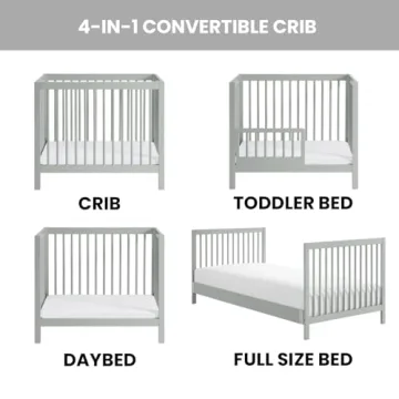 Buy Oxford Baby Essentials Mini 4-in-1 Crib in Gray