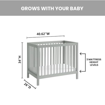 Buy Oxford Baby Essentials Mini 4-in-1 Crib in Gray