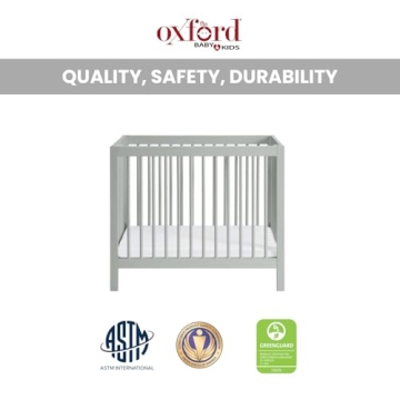 Buy Oxford Baby Essentials Mini 4-in-1 Crib in Gray