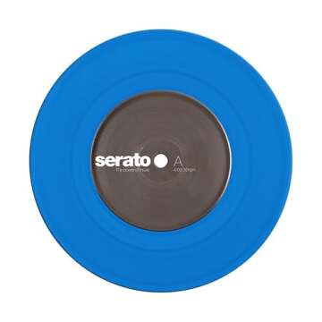 10" Serato Control Vinyl - Enhanced Blue Color for DJs