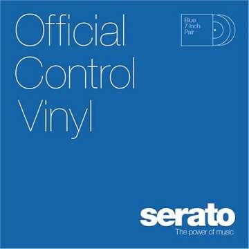 10" Serato Control Vinyl in Blue - Enhanced Sound Quality