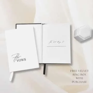 Elegant HIS & HERS Wedding Vow Booklets 2-Pack - Perfect Keepsake for Your Wedding Day