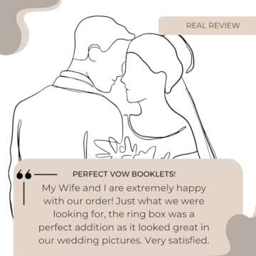 HIS & HERS Wedding Vow Booklets 2-Pack - Mr. & Mrs. Keepsake for Wedding Day Ceremony & Vow Renewal, Durable and Beautful, Bride and Groom Ceremony Essentials