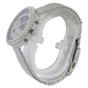 Bulova Men's Archive Series 'Chronograph C' 6-Hand Chronograph Precisionist Stainless Steel Mesh Watch with Interchangable Blue Leather Strap; Sapphire Crystal Style: 96K101