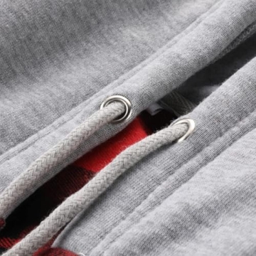 Stylish ZITY Men's Flannel Hoodie Shirt - Comfortable & Durable